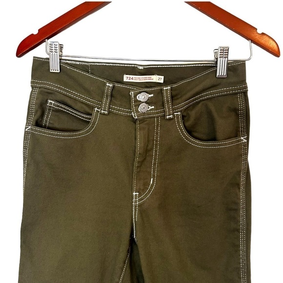 Levi's Women's 724 High Rise Straight Carpenter Cropped Jeans - Picture 11 of 13